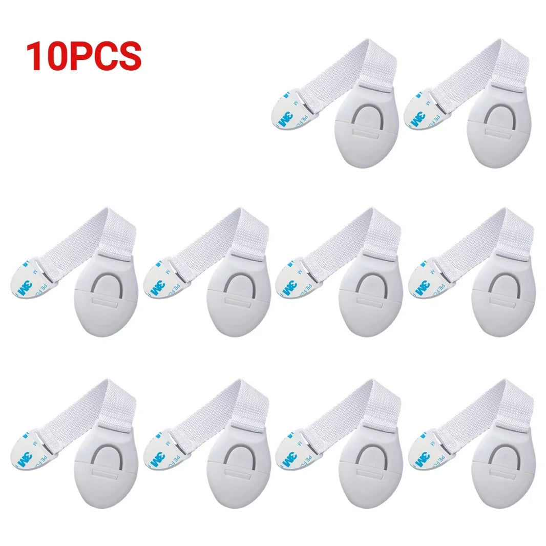 1-20PCS Child Safety Lock Baby Safety Protection Drawer Door Cabinet Lock Plastic Protection Kids Safety Door Lock