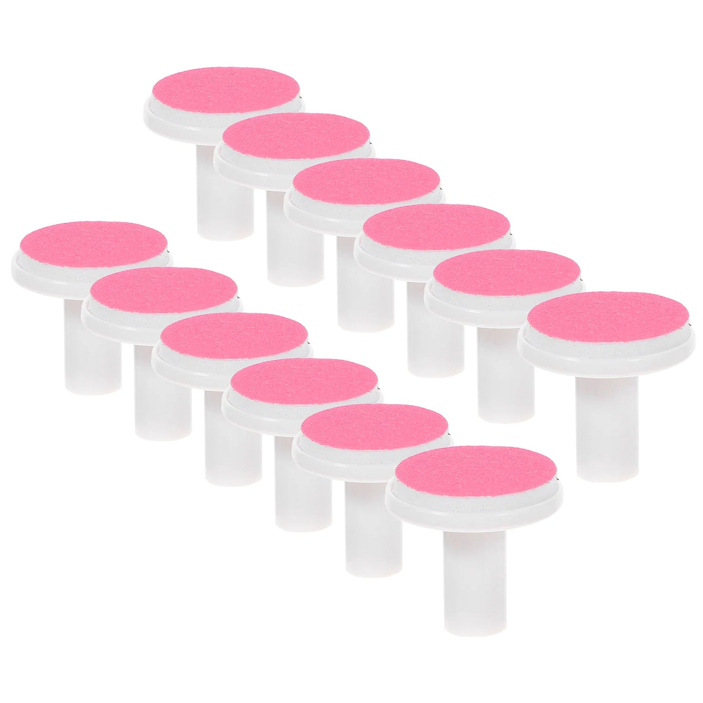 12 PCS Spare Grinding Head Accessories for Electric Baby Nail Polisher – File Pad Tools, Sanding Plastic Infant Pads & Scissors