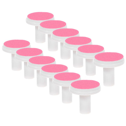 12 PCS Spare Grinding Head Accessories for Electric Baby Nail Polisher – File Pad Tools, Sanding Plastic Infant Pads & Scissors