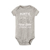 "Auntie, You Gotta Come Get Me" Baby Romper – Funny Letter Print Newborn Bodysuit – Summer Short-Sleeve Infant Clothes (0-1Y)
