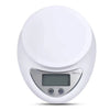 LED Portable Digital Kitchen Scale With Tray 5 kg (11 lb) 1 g Accuracy