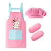 Kids Waterproof Apron Set for Cooking, Baking & Drawing | Includes Chef Hat, Arm Sleeves & Cover Bib - Perfect Cosplay & Artist Costume - Kidzy Market