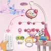 Musical Baby Crib Mobile With Lights and Music Projection Remote Control Crib Toy for Newborns