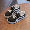 Kids Canvas Sneakers for Boys & Girls - Breathable Mesh Lace-Up Casual Skate Shoes, Parent-Child Matching (Ages 7-13)
