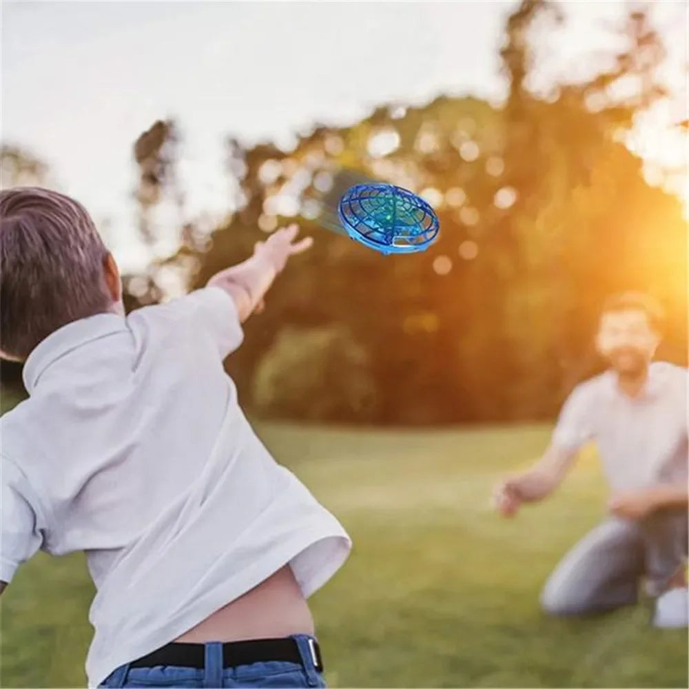 Mini Induction RC Quadcopter – Flying Helicopter Magic Hand UFO Ball Toy for Kids