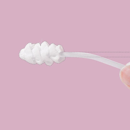 30 Pcs Portable Baby Tongue Cleaner - Disposable Soft Gauze Toothbrush for Infant Oral Care