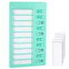 Kids Chore Chart 1-Piece with 5 Blank Cards – Plastic Checklist Board & Detachable Cards for Routine Planning