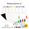 A3 Magnetic Weekly & Monthly Planner Whiteboard - Flexible Fridge Message & Drawing Board (11.7 x 16.5 in / 29.7 x 42 cm)