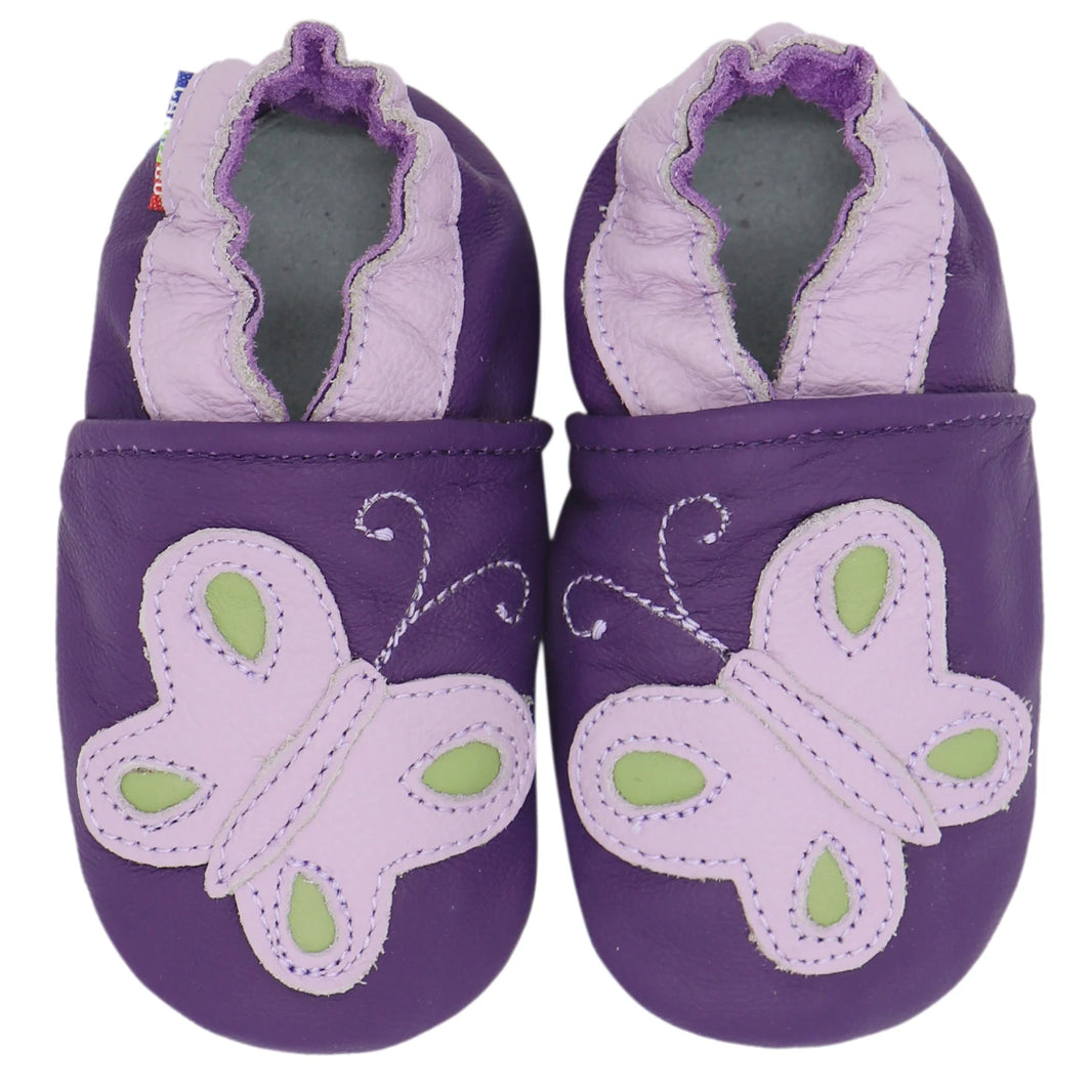 Carozoo Baby Shoes – Leather Children Slippers, Prewalker First Walking Shoes for Newborn Boys & Girls