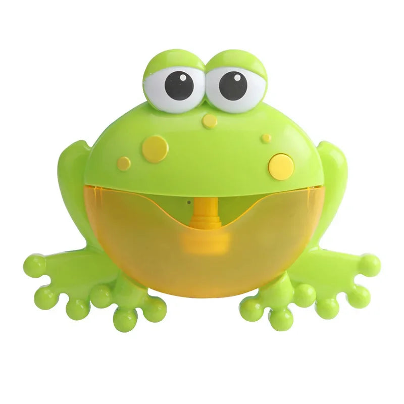 Frog & Crab Bath Bubble Machine with Music — Automatic Bubble Blower for Toddlers & Kids