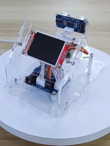 Acrylic Mini Radar Robot with TFT Screen, Ultrasonic Radar for Arduino, ESP8266 Programmable DIY Kit