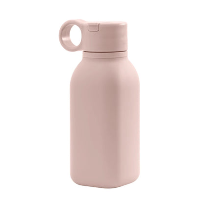 1PCS Baby Silicone Sports Cup, Pure Color Leakproof Sippy Cup with Flip Lid, Portable Baby Water Bottle for Kids, BPA Free Tableware