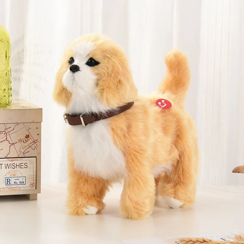 Simulation Robot Dog Toy with Sound, Walking, Nodding, Music, and Touch Control, Electronic Pet Gift for Children