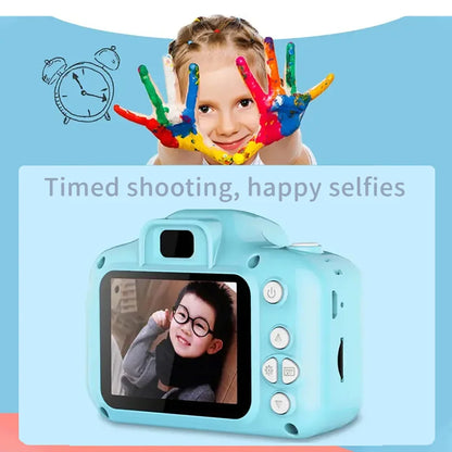 Lovely X2 Kids Mini Digital Camera for Photos and Video, Small Photography Toy, Birthday Gift for Children