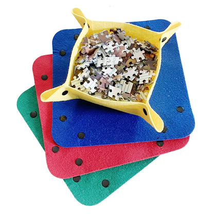 Puzzle Storage Blanket, Children Puzzle Toy, Multiple Specifications with Bag, Portable Parent-Child Early Education Gift, TMZ