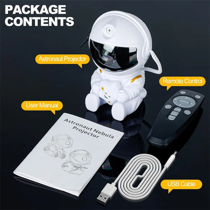 Astronaut Galaxy Star Projector Night Light with Nebula & Remote Control for Kids