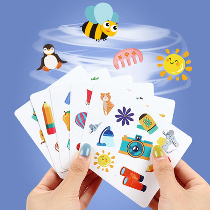 Educational Logic Thinking Toy – Crazy Flip Card Cognition Game for Reaction and Brain Training, Parent-Child Interactive Table Game