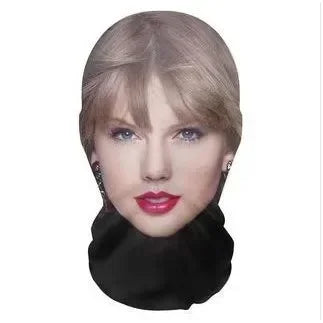 3D Seamless Kids Face Mask – Funny Celebrity Printed Ice Silk Sunscreen Head Scarf, Full-Face Neck Gaiter for Halloween Cosplay & Outdoor Sports (1-Pack)