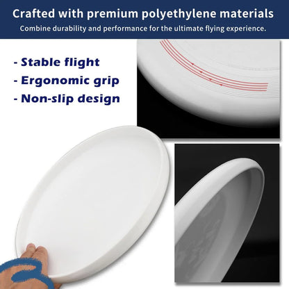 Flying Disc Frisbee - 8.0 in & 10.8 in (200 mm & 275 mm) Portable Outdoor Throwing Discs for Kids & Adults - Competition & Leisure