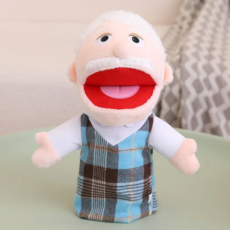 28-33cm Kids Plush Finger and Hand Puppets, Role Play Bedtime Story Toys for Boys and Girls