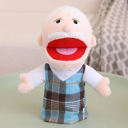 28-33cm Kids Plush Finger and Hand Puppets, Role Play Bedtime Story Toys for Boys and Girls