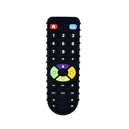 TYRY.HU 1Pc Baby Silicone Teether - Remote Control Shape, Rodent Gum Pain Relief, Sensory Educational Teething Toy for Kids