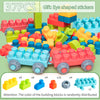 Soft Rubber Large Particle Blocks – Puzzle Assembly Toy for 1-Year-Old Boys and Girls, Brain Development Toy