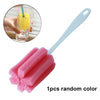 Silicone Cup Brush Kitchen Cleaning Tools Long Handle Drink Wineglass Bottle Glass Cup Washing Cleaning Sponge Brushes Cleaner