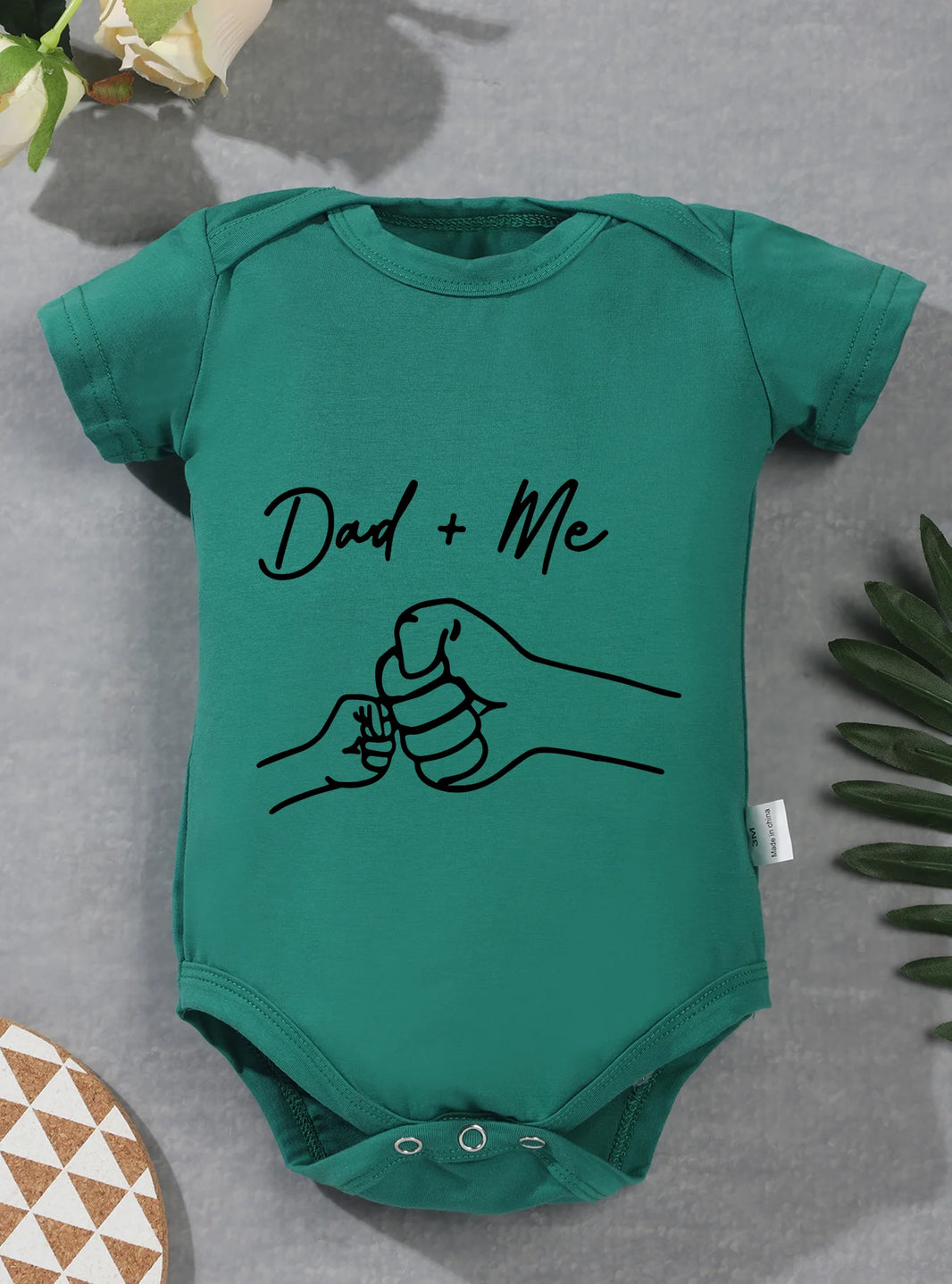 Dad and Me Baby Romper – Trendy Short Sleeve Bodysuit for Newborns, Infants & Toddlers – Unisex Baby Jumpsuit – High Quality