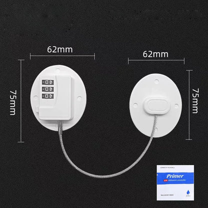 1 Pc Child Safety Lock Cabinet Fridge Door Lock Stainless Steel Cable Protection Kids Baby Home Window Lock Strong Fix