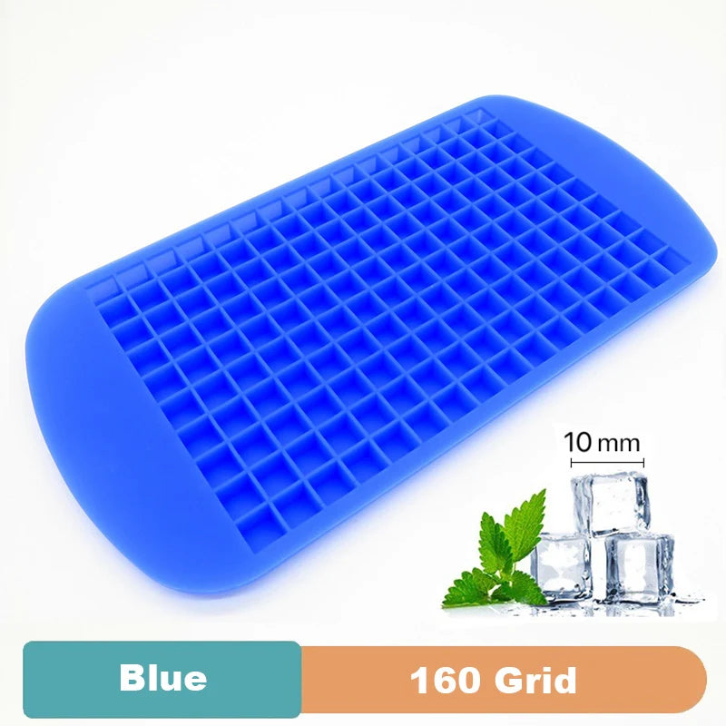 Silicone Ice Cube Tray - 4/6/8/15/160 Grid Square Mold