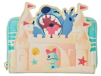 PU Leather Stitch Scrump Plush Mini Backpack – Beauty and the Beast Cogsworth Double Shoulder Bag