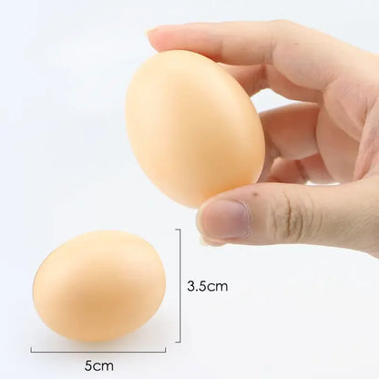 MOONBIFFY Fake Egg Toy for Kids – Plastic Simulation Kitchen Play, DIY Painting & Educational Craft