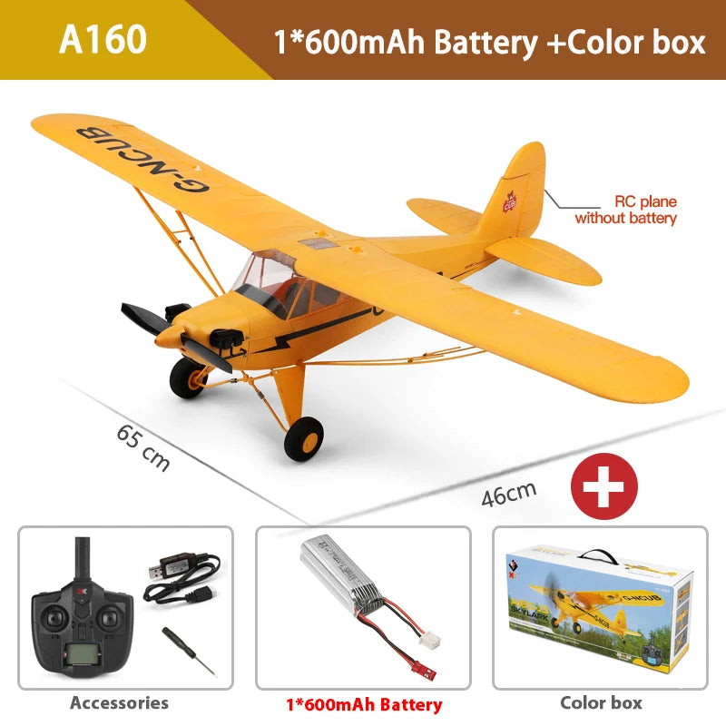 A160 WLtoys XKS 2.4G RC Plane 650mm (25.6 Inches) Wingspan Brushless Foam Airplane