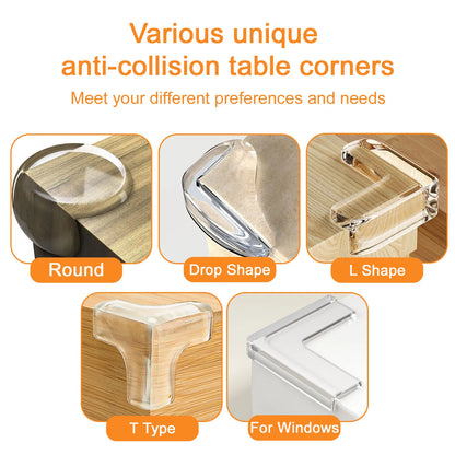 5PCS/10PCS/20PCS Baby Safety Silicone Corner Protectors – Childproof Table Edge Guards