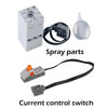 DIY Technical Motor Sprayer – Electric Exhaust Motor for Train and Car Building Blocks