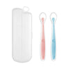 Baby Food Feeding Spoon Set – Stainless Steel Scraping & Soft Silicone Spoon for Infants and Toddlers – Includes Storage Box – BPA Free Baby Utensils for Puree, Soft Foods & Weaning