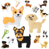 Kids Sewing Kit 14-Piece Woodland Felt Animals DIY Craft Set for Beginners Educational Sewing Toy