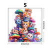 Adult Wooden Jigsaw Puzzle Mushroom Cat Irregular Shape Gift for Puzzle Lovers