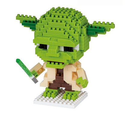 Building Blocks Anime Master Yoda – Cartoon Action Figure Head Assembly Educational Toy for Kids