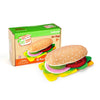 28 Piece Felt Pretend Play Food Set Burger And Sandwich Toys For Kids