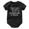 Baby Bodysuit - Hand Picked for Earth by My Great Grandpa in Heaven Printed Newborn Romper - Cotton Body Baby Girl & Boy Clothes