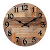 Solid Wood Square Hanging Clock with Triangular Shelf - Silent Multifunctional Decorative Wall Clock for Living Room