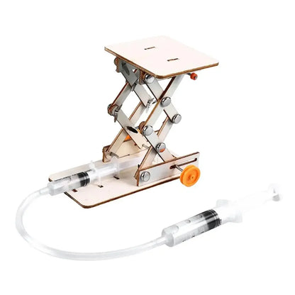 Kids DIY Hydraulic Lift Table Model - Science Experiment Kit, Educational Physics STEM Project for School