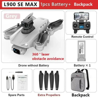 L900 Pro SE Max GPS Drone – 4K Dual HD Camera 5G WiFi FPV Quadcopter with Obstacle Avoidance