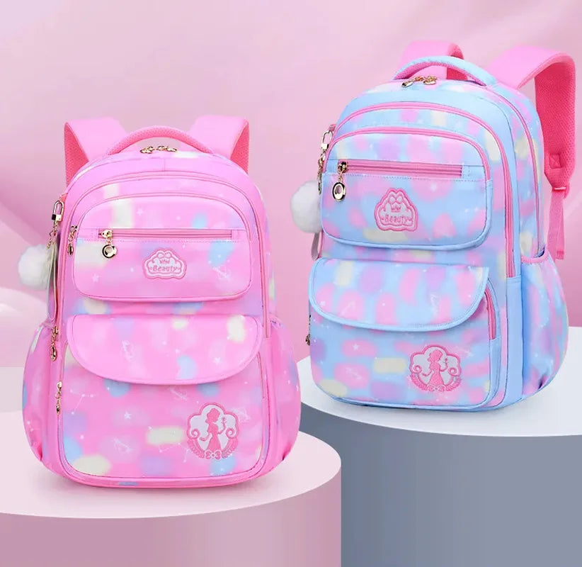 Pink Children Girl Backpack – Kawaii Cute School Bag for Kids & Teens, Waterproof Primary Schoolbag - Kidzy Market