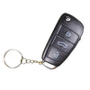 Black Electric Shock Car Key Prank Toy Keychain — Shock Gag Remote Key Ring (7 × 3.5 × 1.5 cm / 2.76 × 1.38 × 0.59 in)