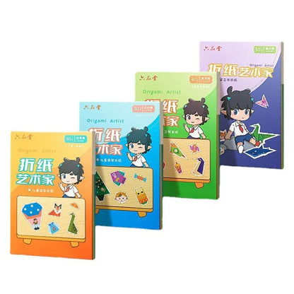 Children’s Handmade Folding Toy – Animal Pattern DIY Craft Paper Book for Parent-Child Interaction and 3D Origami Puzzle