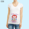 Cute Pregnant Women Maternity Clothes Baby Print Funny T-shirt - Summer Maternity Top, Pregnancy Announcement New Baby Tee