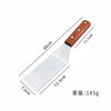 Stainless Steel Spatula and Grill Scraper Wood Handle for BBQ